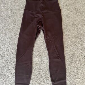 Lululemon chocolate Brown Leggings size 8